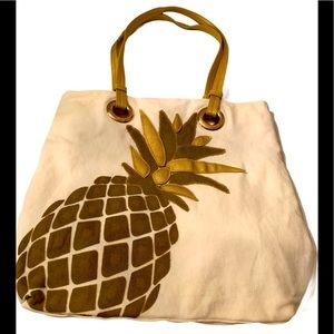 Signature Collection Pineapple Canvas Purse